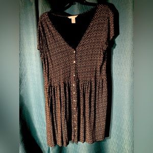 H&M Patterned Babydoll Dress